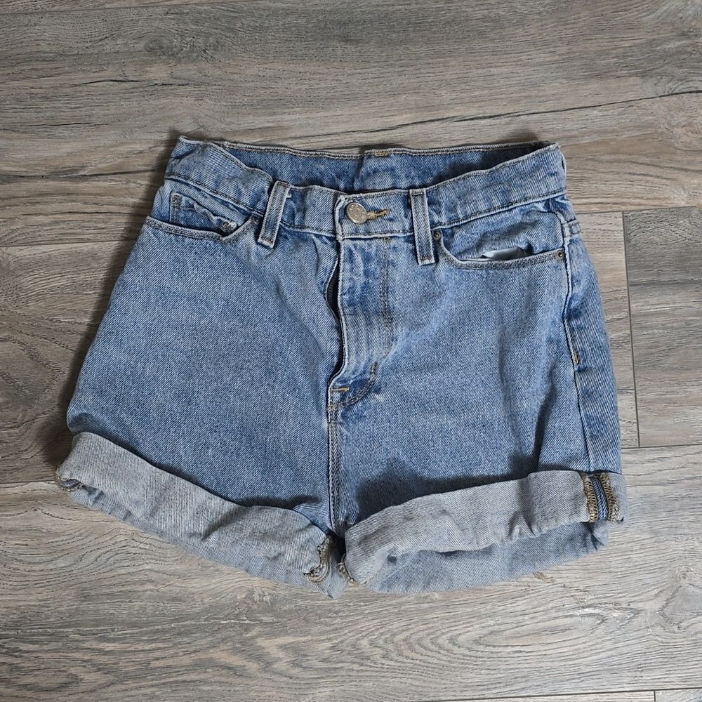 BDG • High Waisted Denim Mom Shorts, Size 24